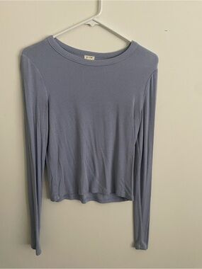 236 Garage Lavender Ribbed Long Sleeve Tee